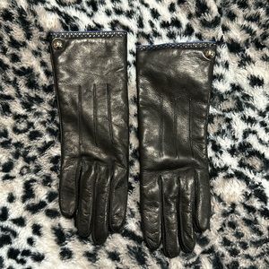 Coach leather gloves 🖤 lined with cashmere - 6 1/2 - NWOT